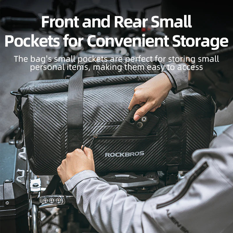 Motorcycle Rear Tail Bag Saddle Bag Luggage Storage Pannier Waterproof 50L (30140073001)